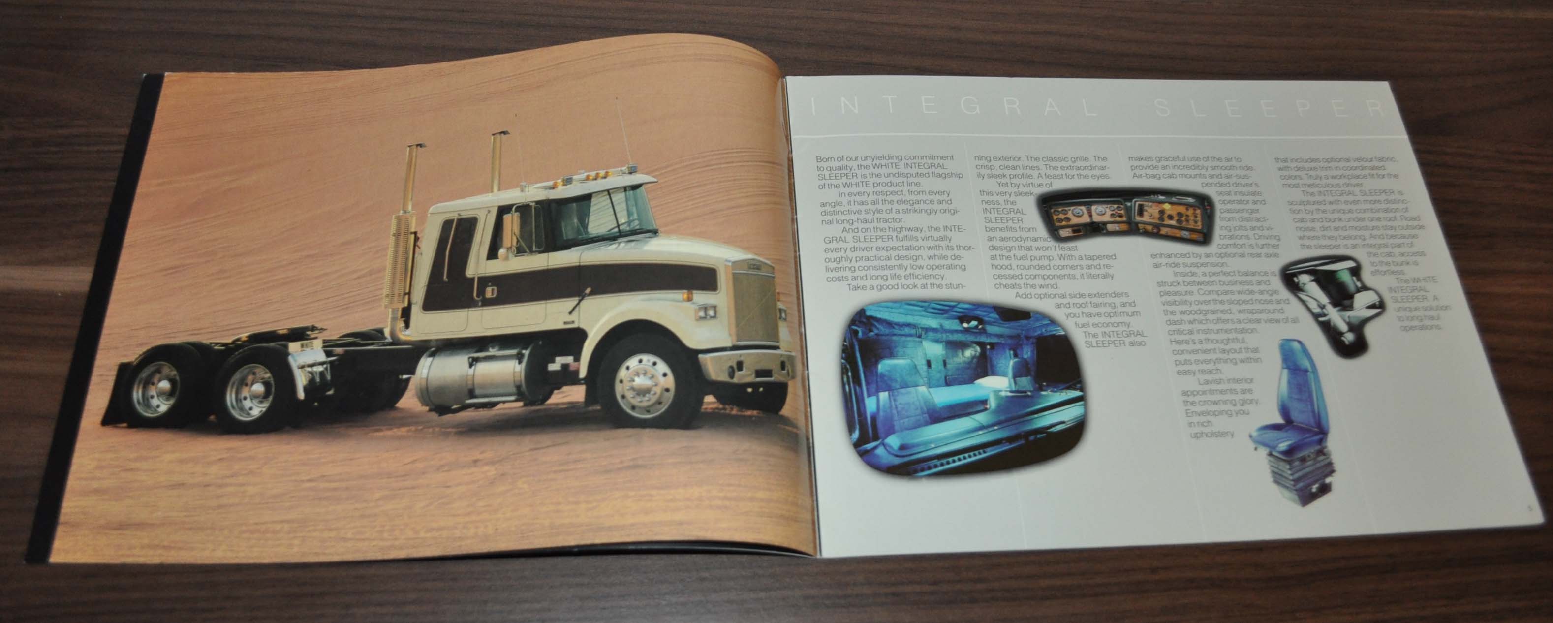 Volvo White The Integral Sleeper Truck Brochure Prospekt Auto Brochure