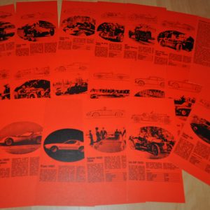 Alfa Romeo 1967 Folder Brochure Prospekt Giulia Spider Montreal Sprint Targa
