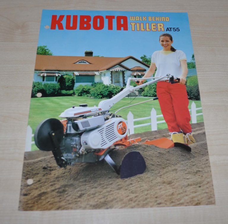 Kubota Walk Behind Tiller AT55 Japanese Brochure Prospekt AUTO BROCHURE