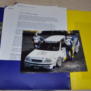 1997 Volvo S40 Racing Folder Press Factory Photo Brochure Prospekt ENG