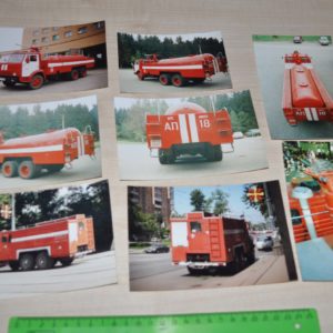 Kamaz Fire Engine Truck Soviet USSR Photo Lot