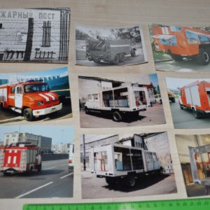 ZIL Fire Engine Truck Soviet USSR Photo Lot