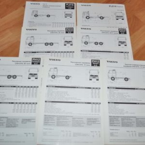 1992-97 Volvo Truck FL614 FL618 FH12 Specification Brochure Prospekt RU Lot