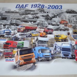 DAF 1928-2003 Truck Brochure Prospekt Poster