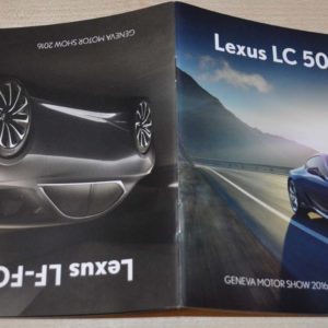 Lexus LF-FC Concept + LC 500h Brochure Prospekt ENG Edition Geneva 2016