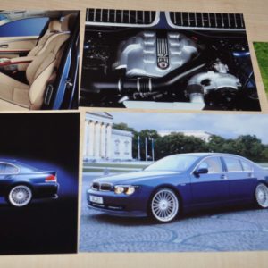Alpina BMW B7 Model Range Lot Factory Photo Japanese Edition