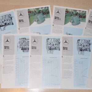 Mercedes Benz Engine Truck Lot Brochure Prospekt FR