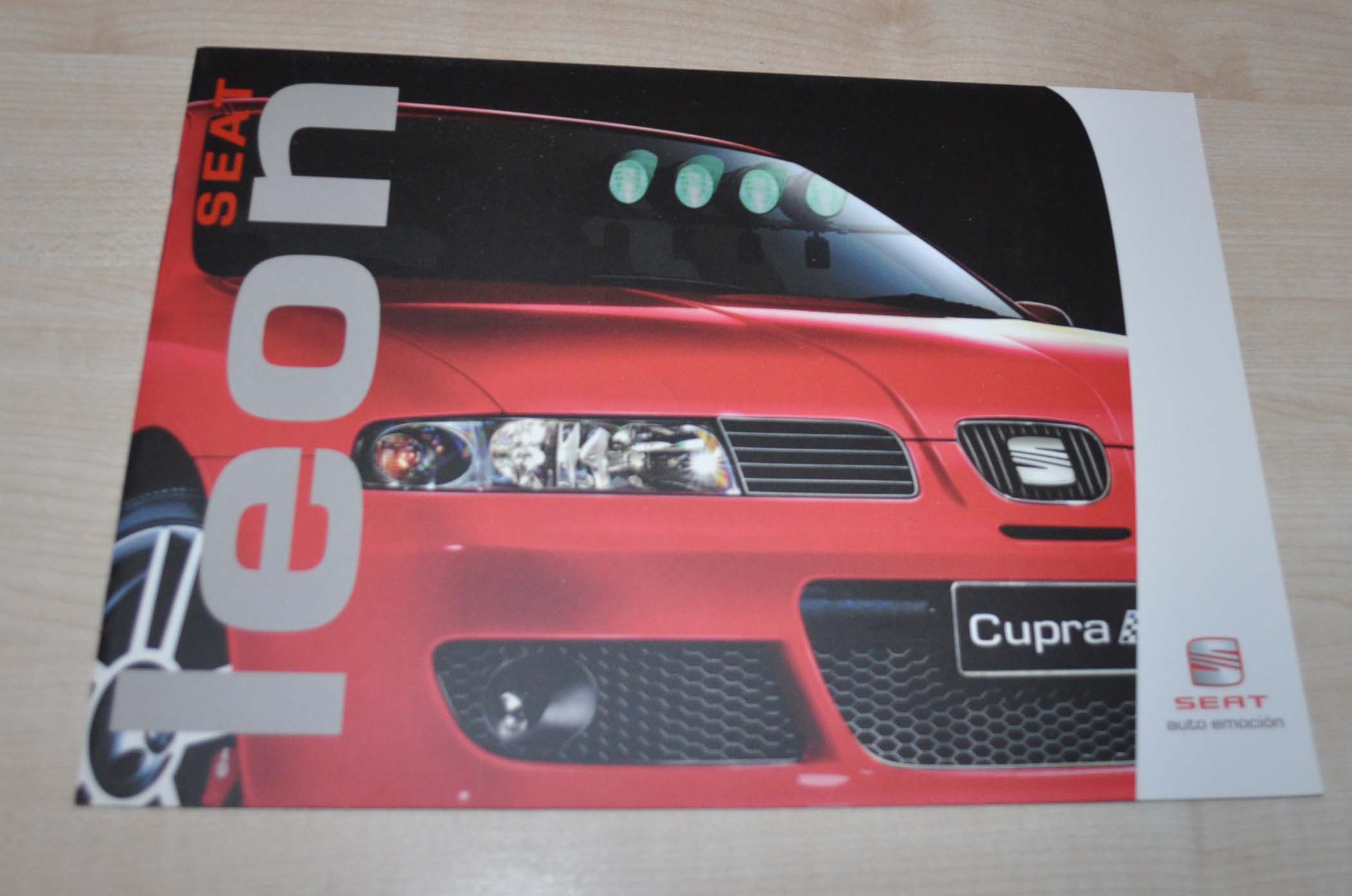 2003 SEAT Leon Brochure Prospekt Prospectus ENG