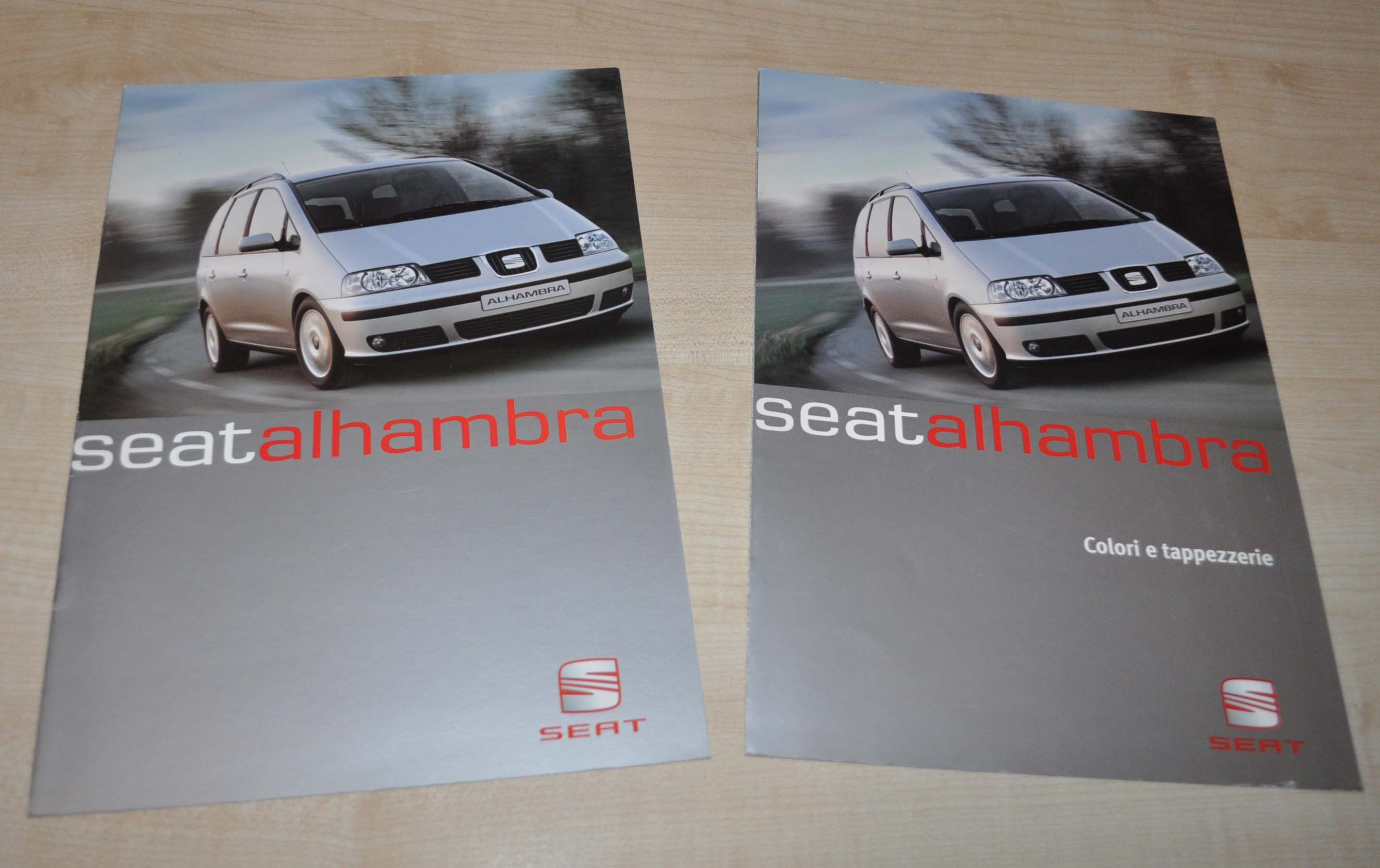 1995 SEAT Alhambra Brochure Prospekt Prospectus IT Edition