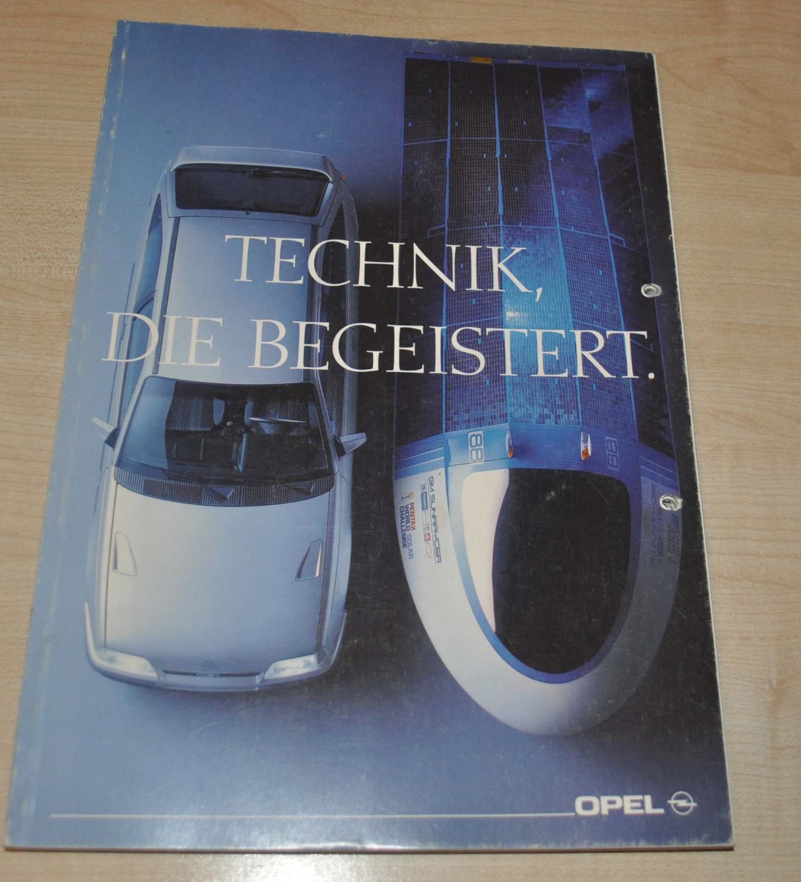 1990 Opel Technik Die Begeistert Brochure DE 160p
