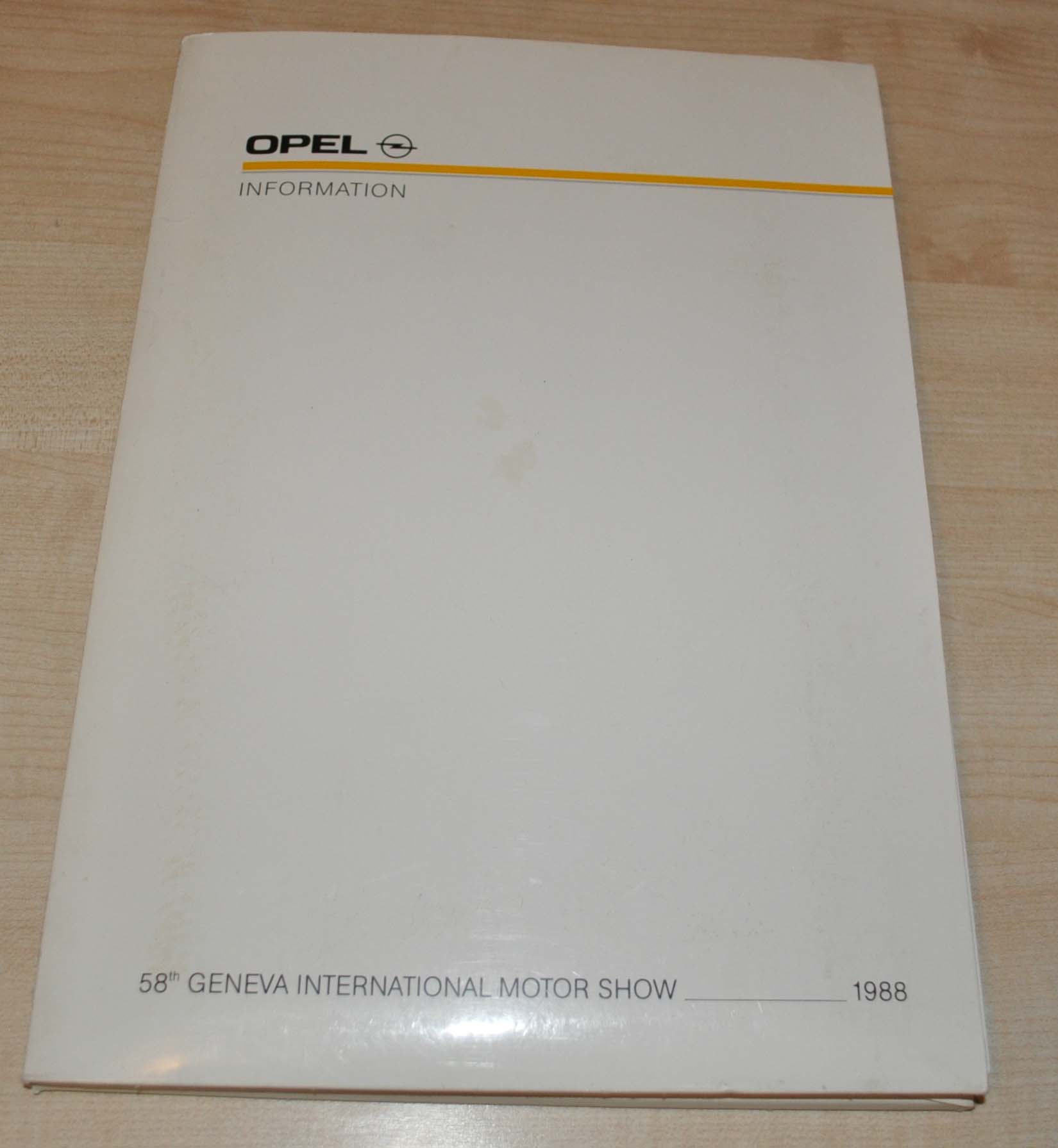 1988 Opel Geneva Press Factory Photo Lot Omega Kadett Senator no Brochure