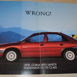 1994 Opel Corsa Brochure Prospekt DE