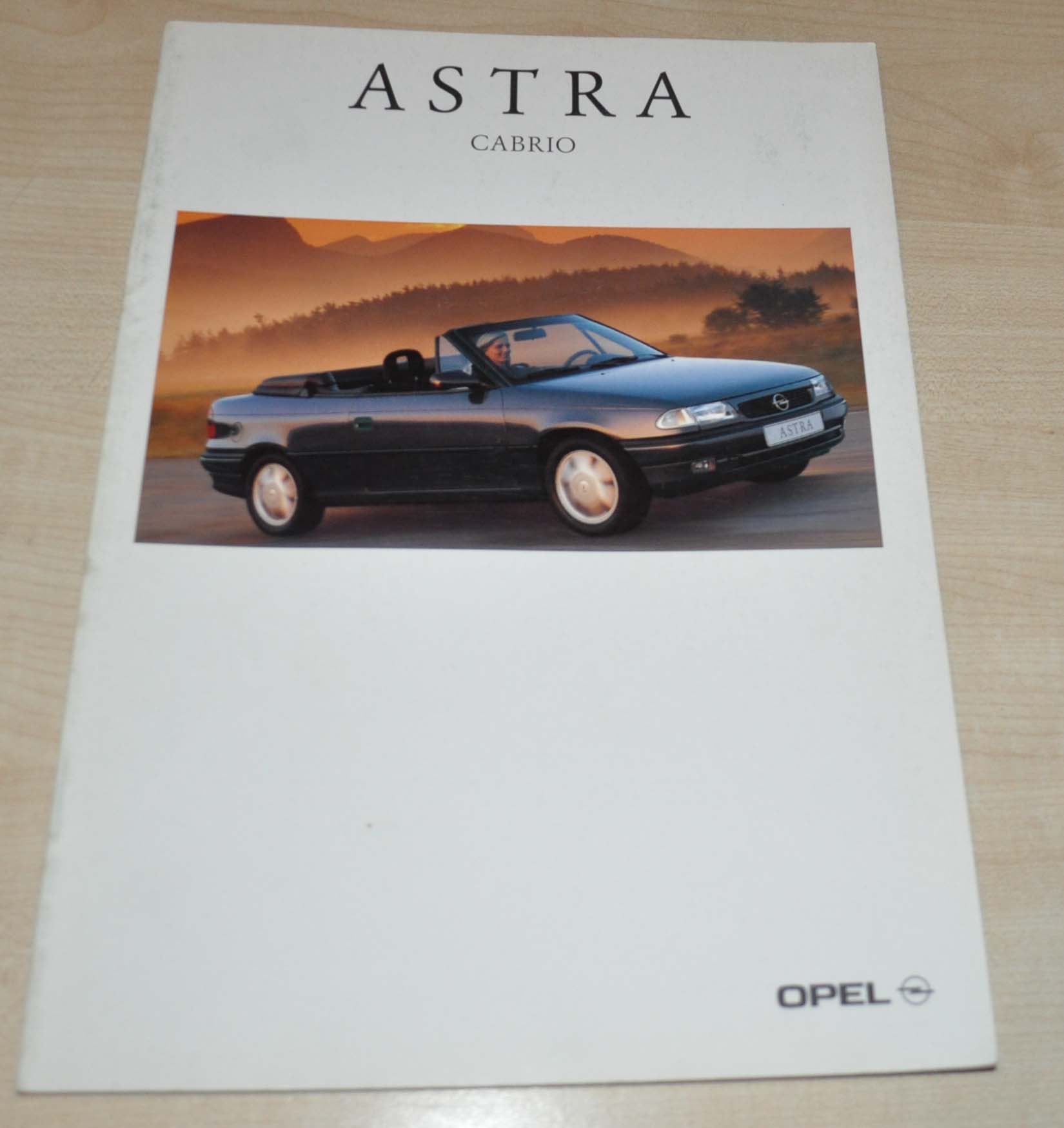 1996 Opel Astra Cabrio Brochure Prospekt DE