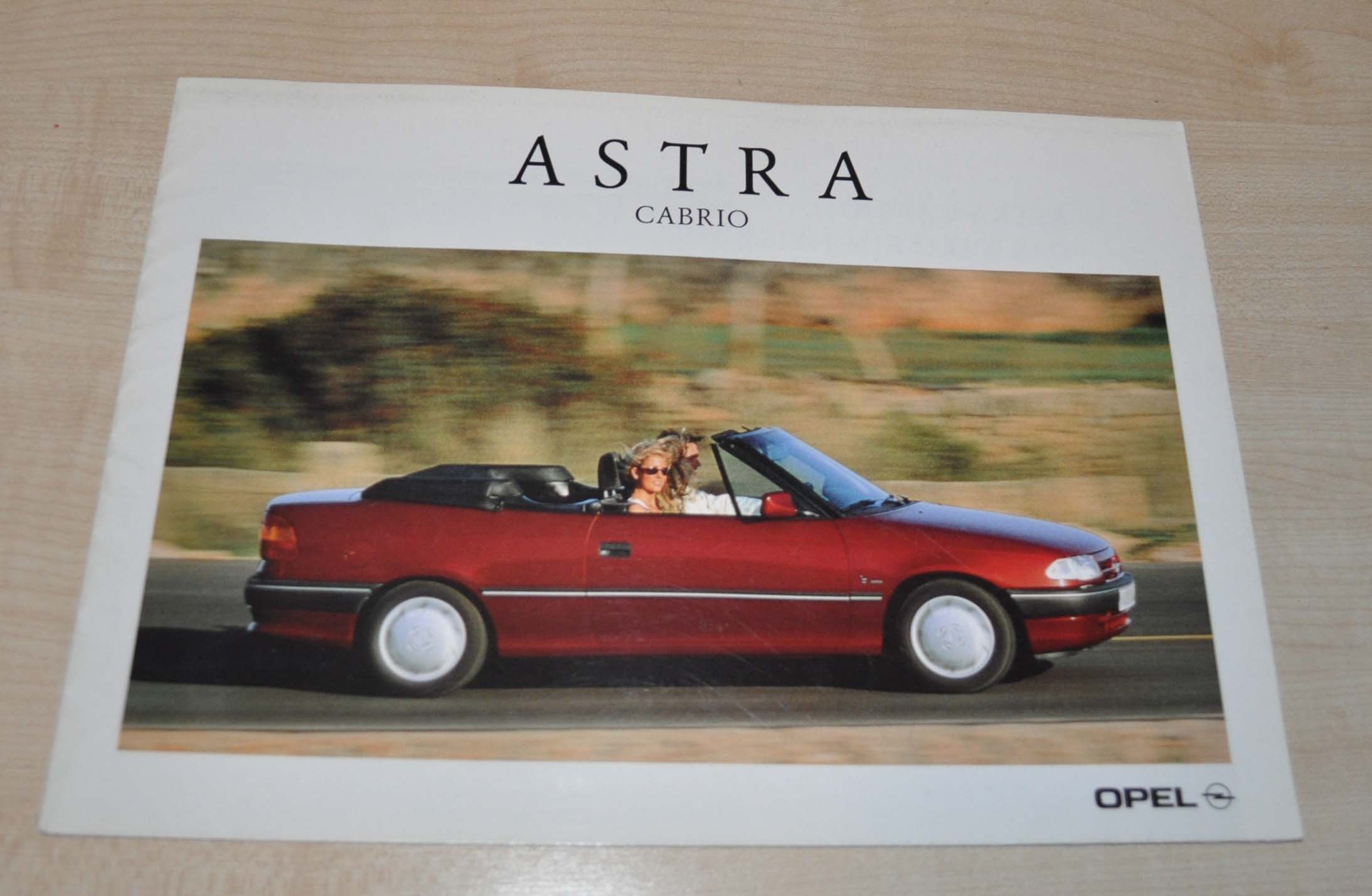 1993 Opel Astra Cabrio Brochure Prospekt DE
