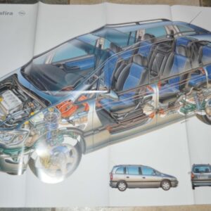 Opel Zafira Brochure Prospekt Poster DE