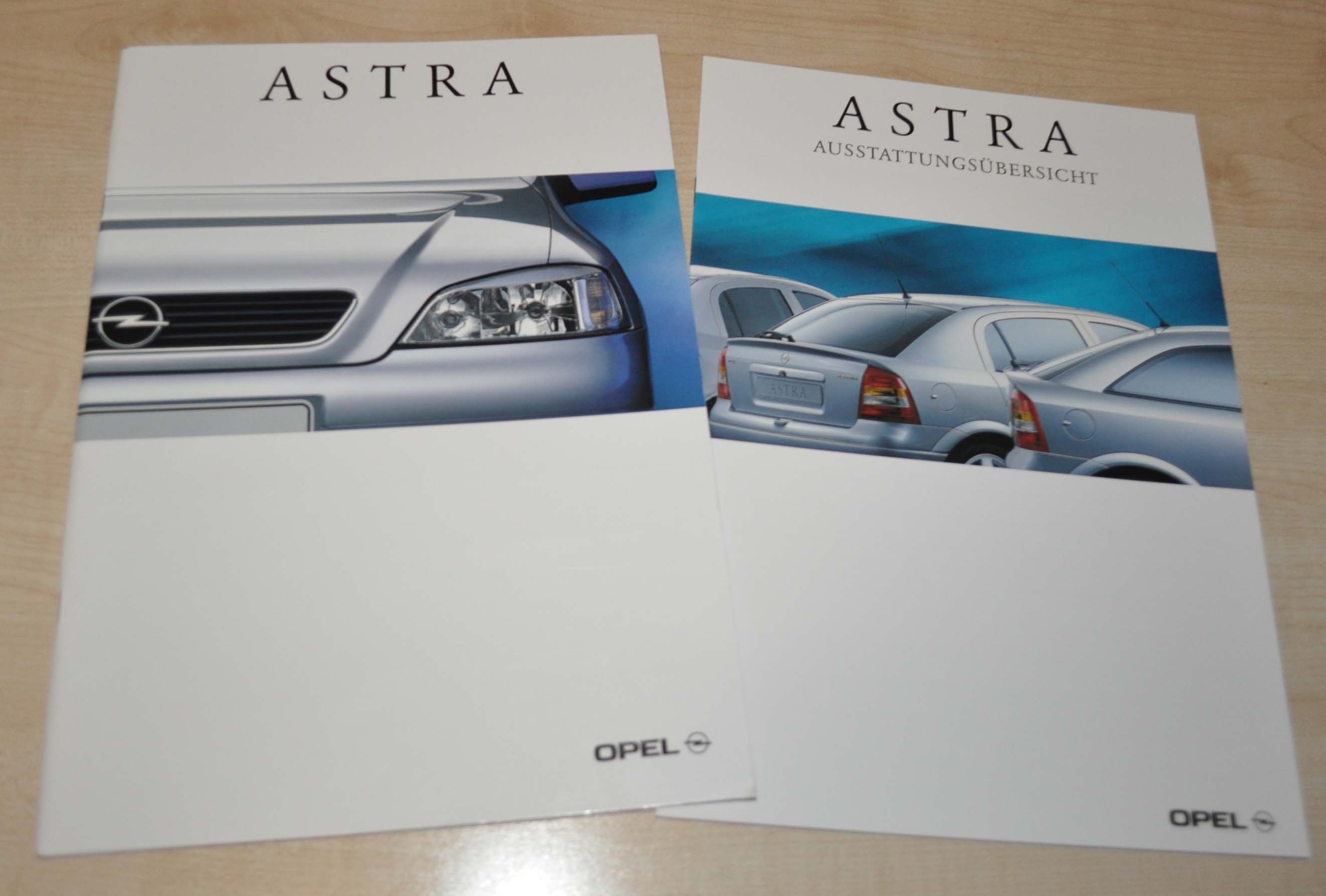 1998 1999 Opel Astra Brochure Prospekt DE 72p