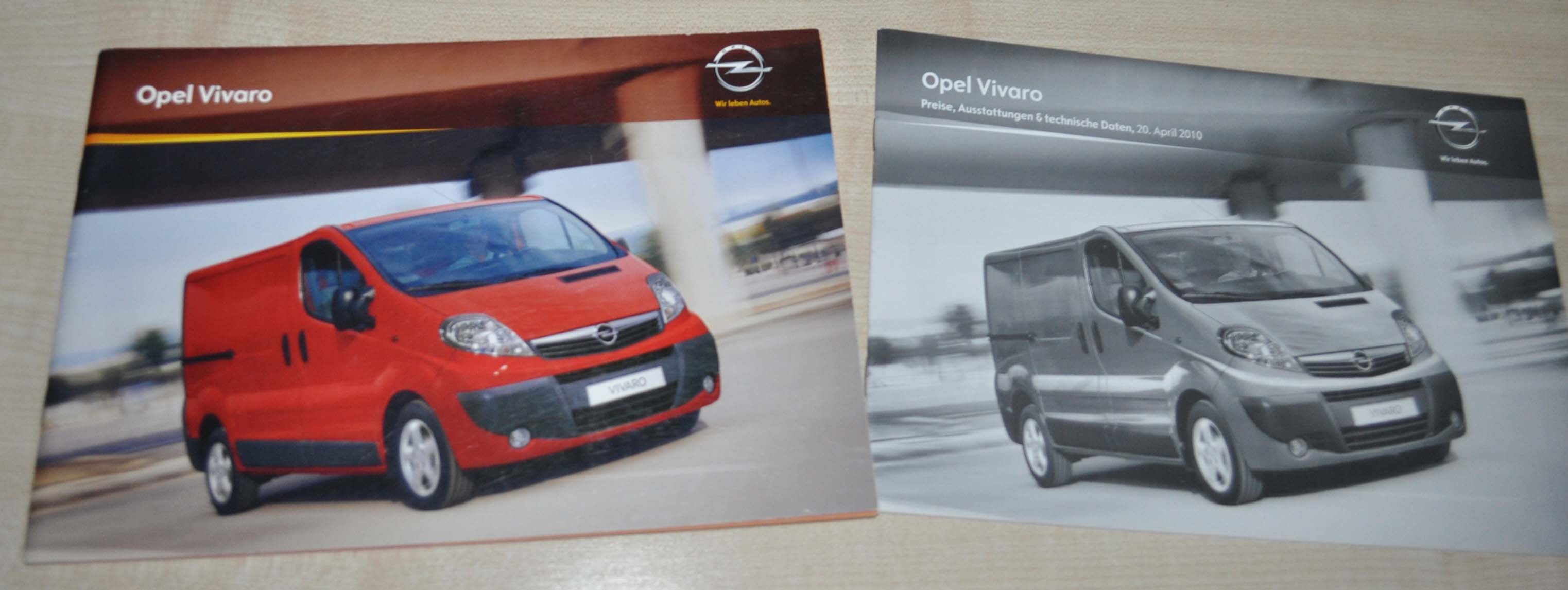 2010 Opel Vivaro Brochure Prospekt DE