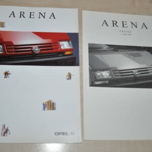 1998 Opel Arena Brochure Prospekt DE