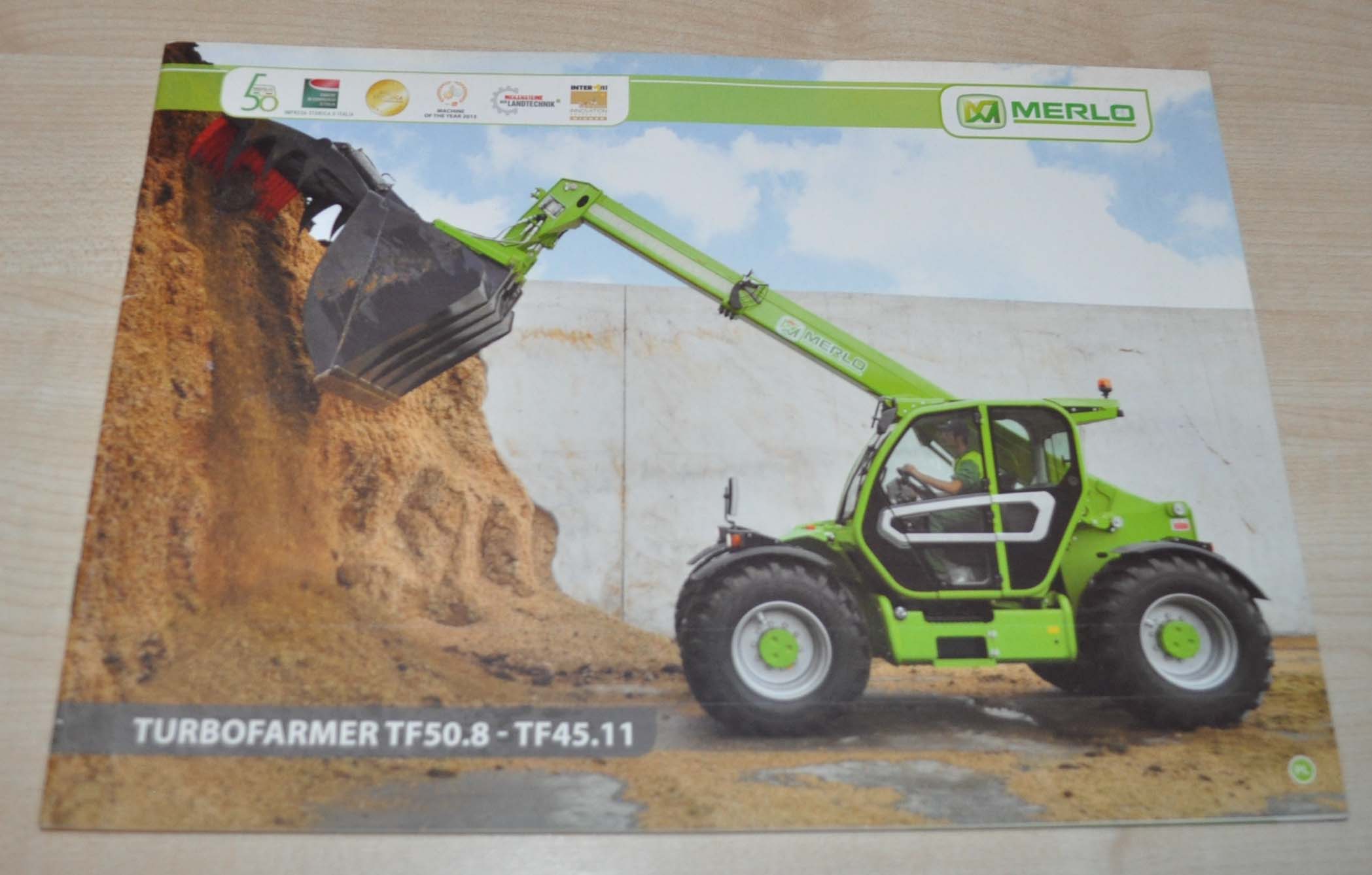 Merlo Turbofarmer TF50-45 Wheel Loader Tractor Agriculture Brochure Prospekt