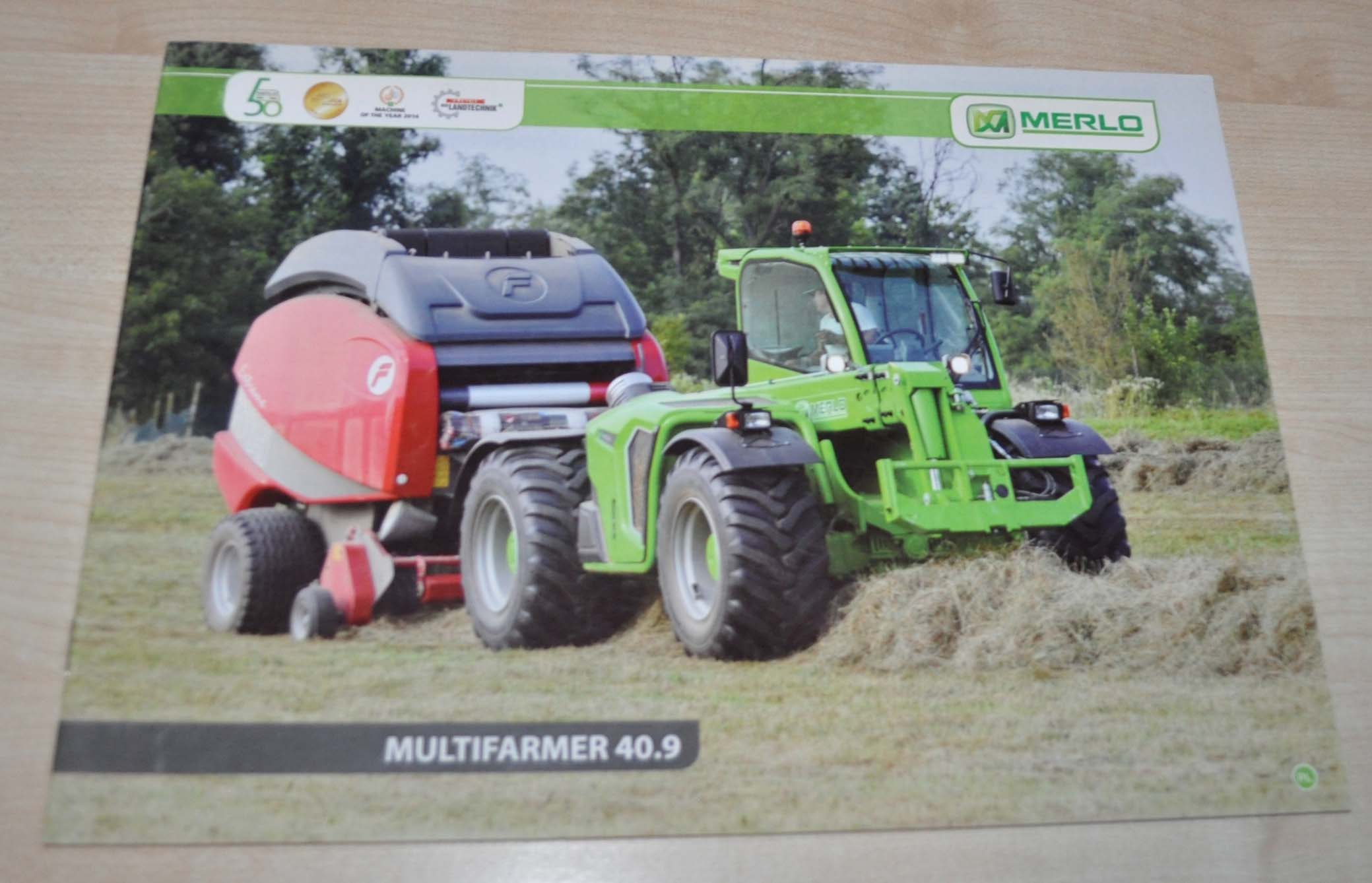 Merlo Multifarmer 40.9 Wheel Loader Tractor Agriculture Brochure Prospekt