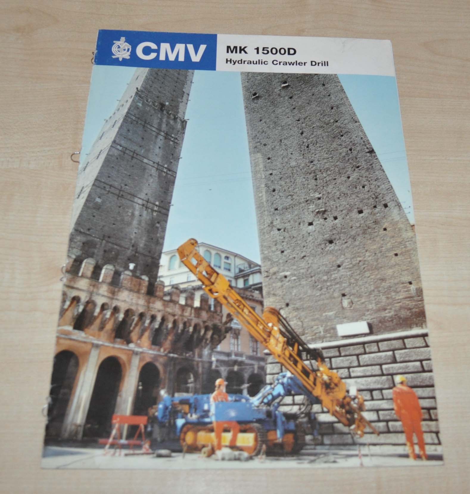 CMV MK 1500D Hydraulic Crawler Drill Brochure Prospekt