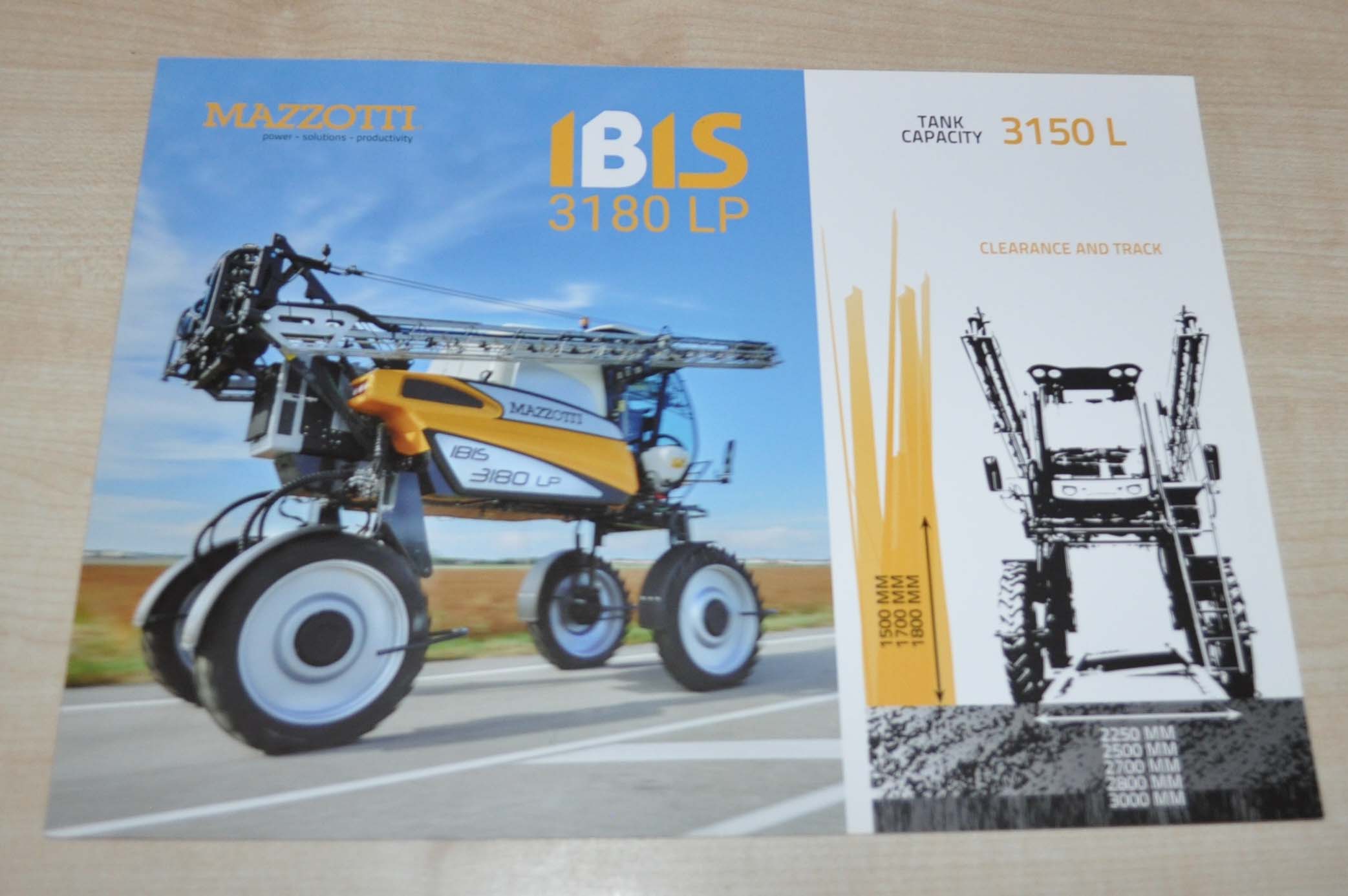 MAF Mazotti Ibis Self-propelled Sprayer Agricultural Brochure Prospekt
