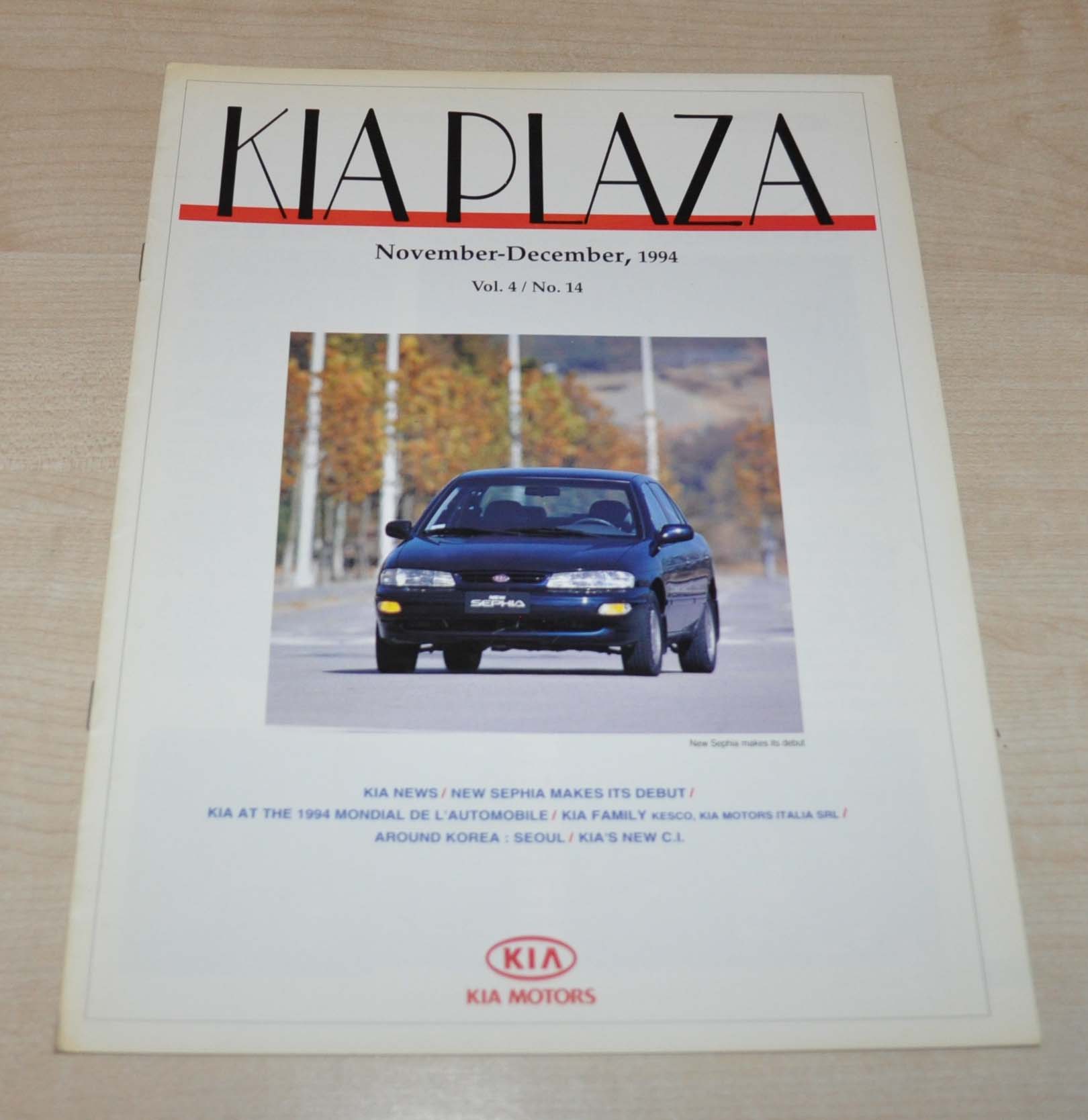 KIA Plaza 1994 Magazine Sales Brochure Prospekt EN