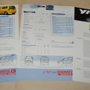 Daihatsu YRV Turbo Brochure Prospekt