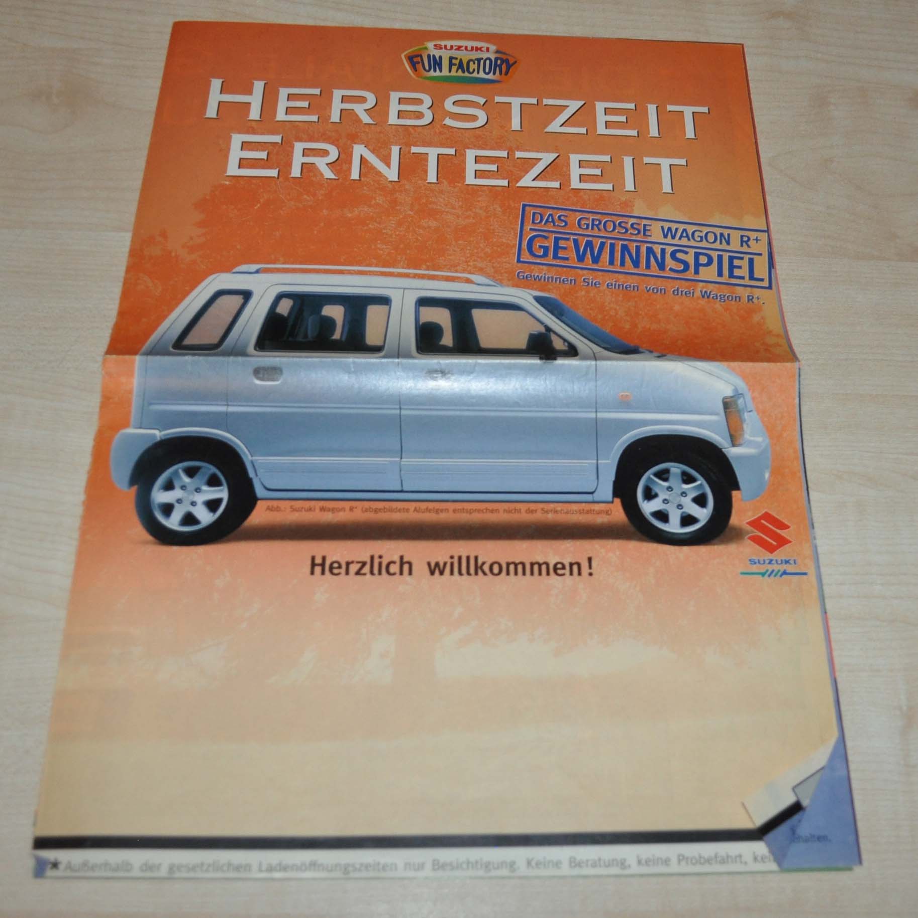 1997 Suzuki Model Range Brochure Prospekt DE