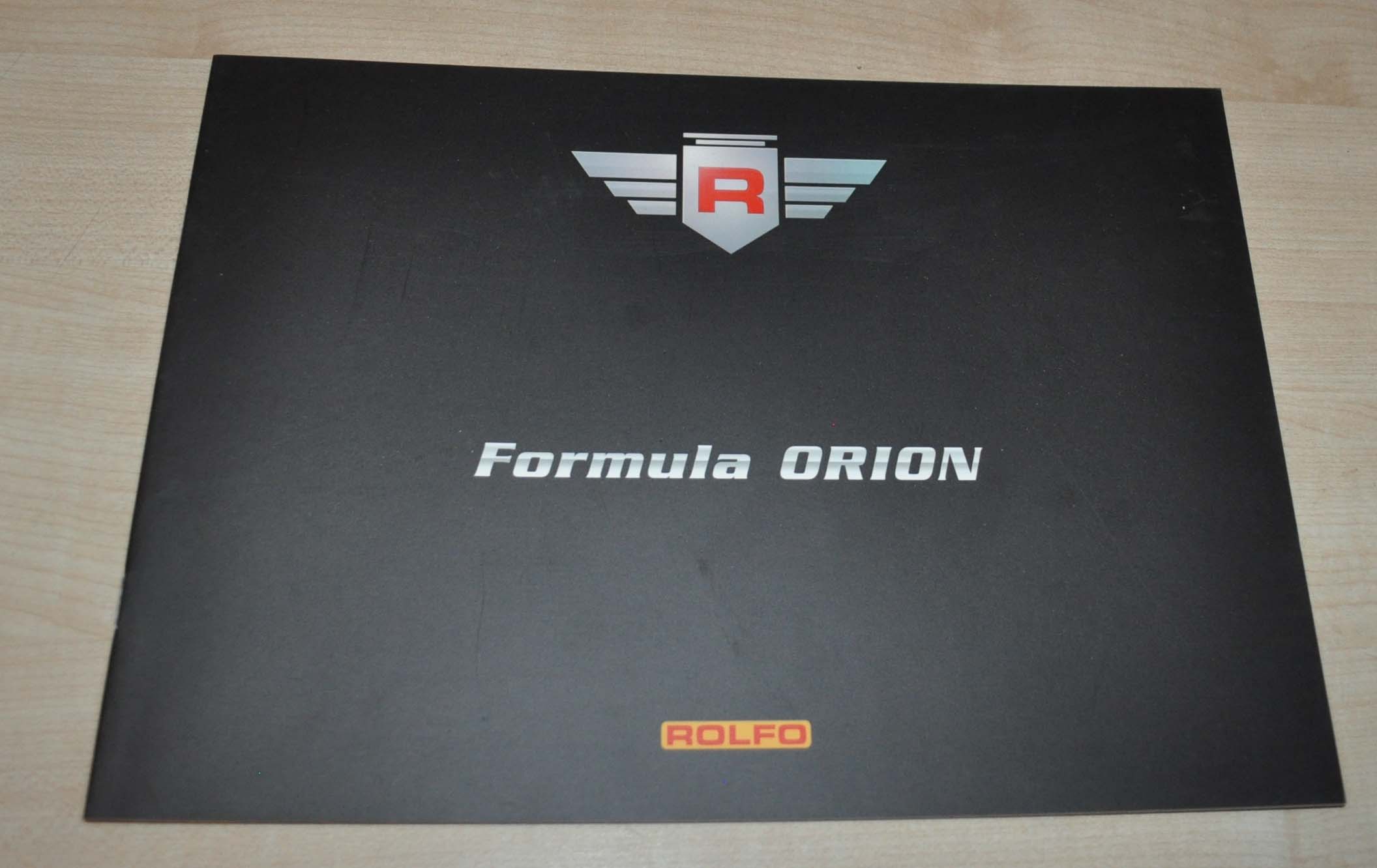 Rolfo Formula Orion Car Transporter Trailer Brochure Prospekt