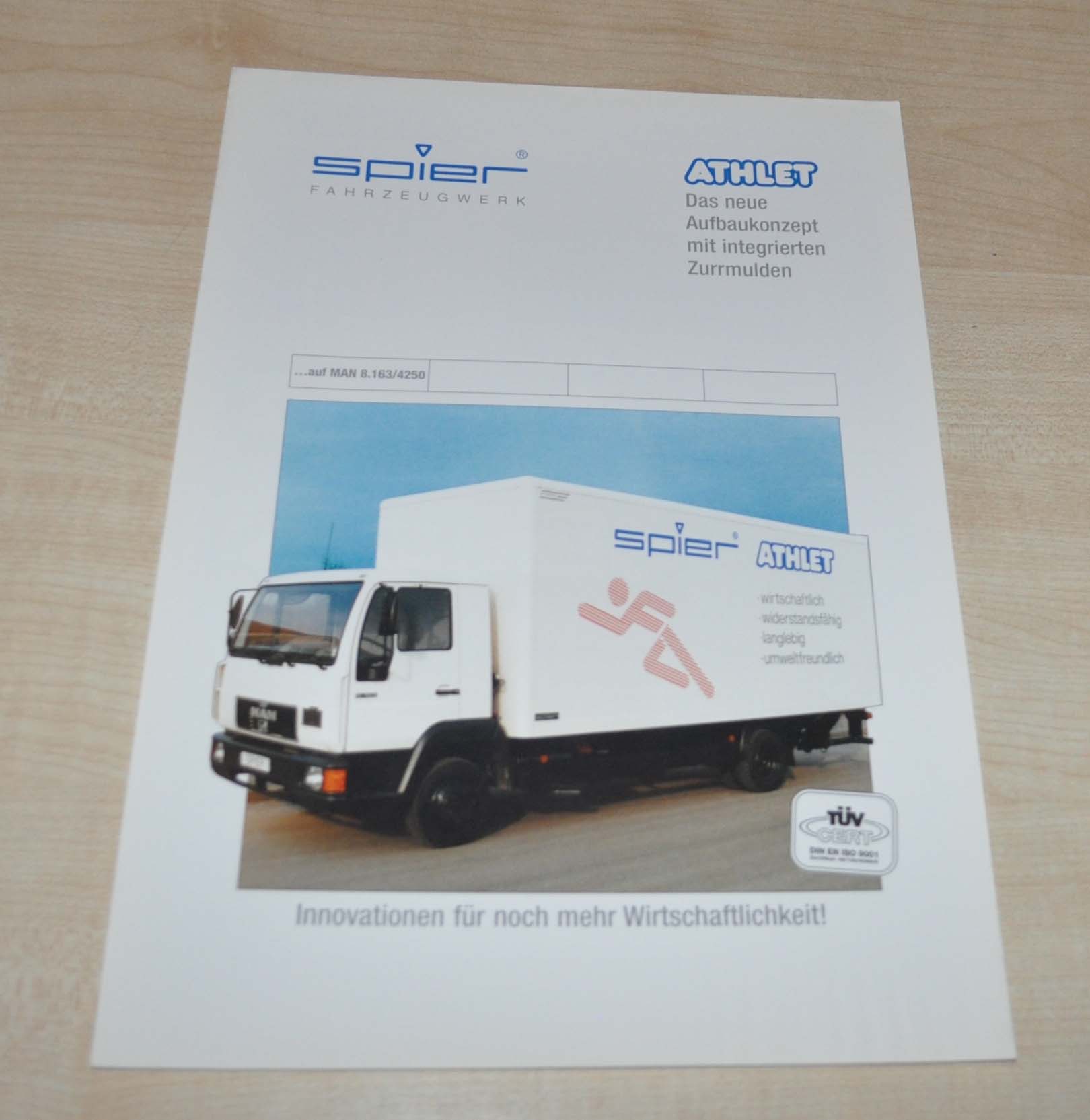 Spier MAN Body Truck Brochure Prospekt DE