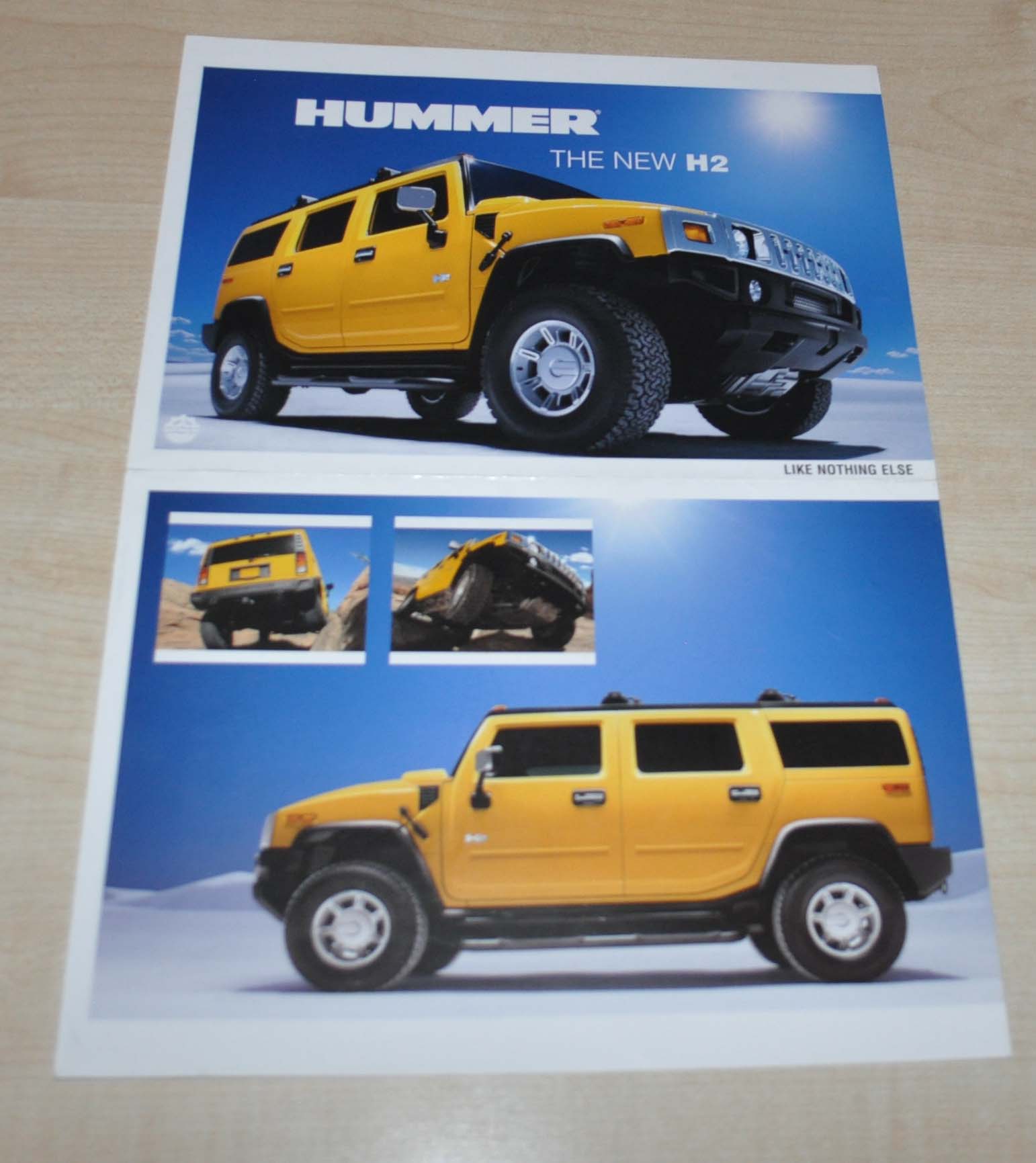 Hummer H2 Catalog Brochure Prospekt DE CH AUTO BROCHURE