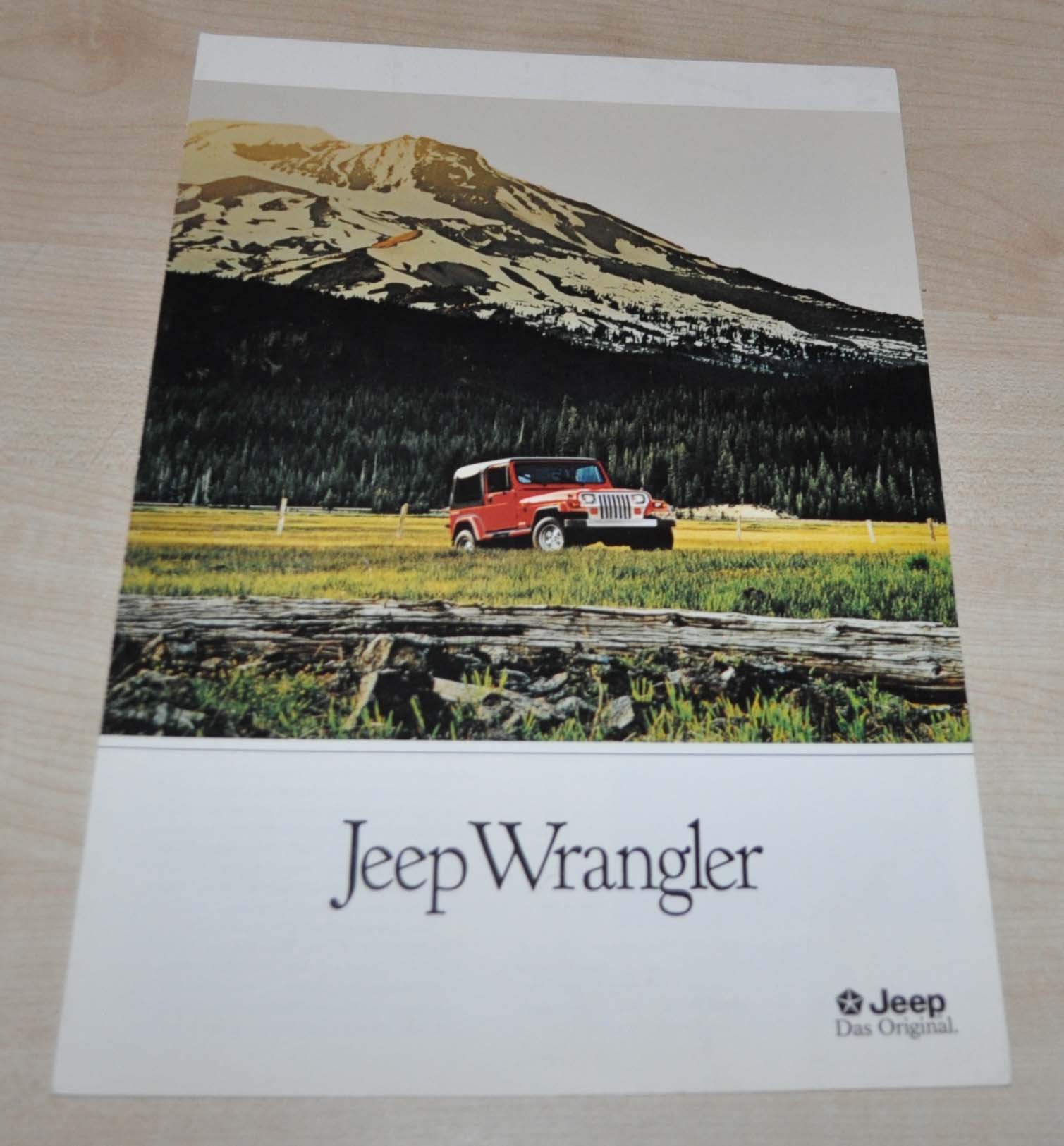 1991 1992 Jeep Wrangler Catalog Sales Dealer Brochure Prospekt DE