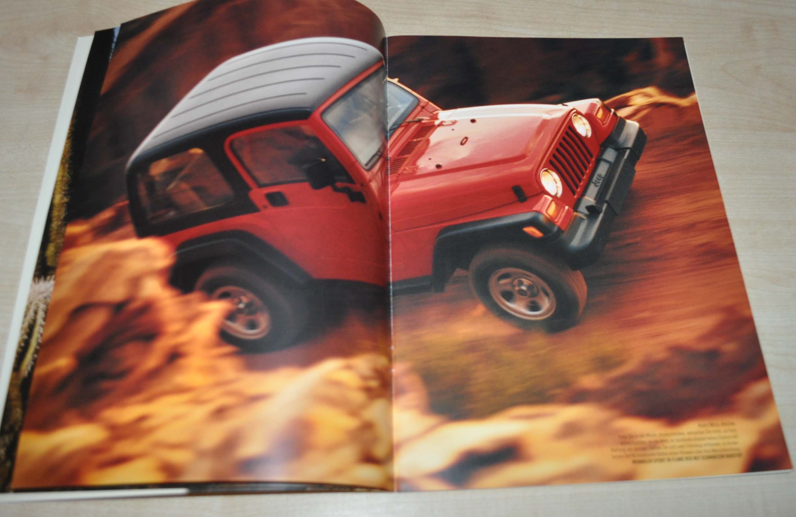 1998 1999 Jeep Wrangler Catalog Sales Dealer Brochure Prospekt DE