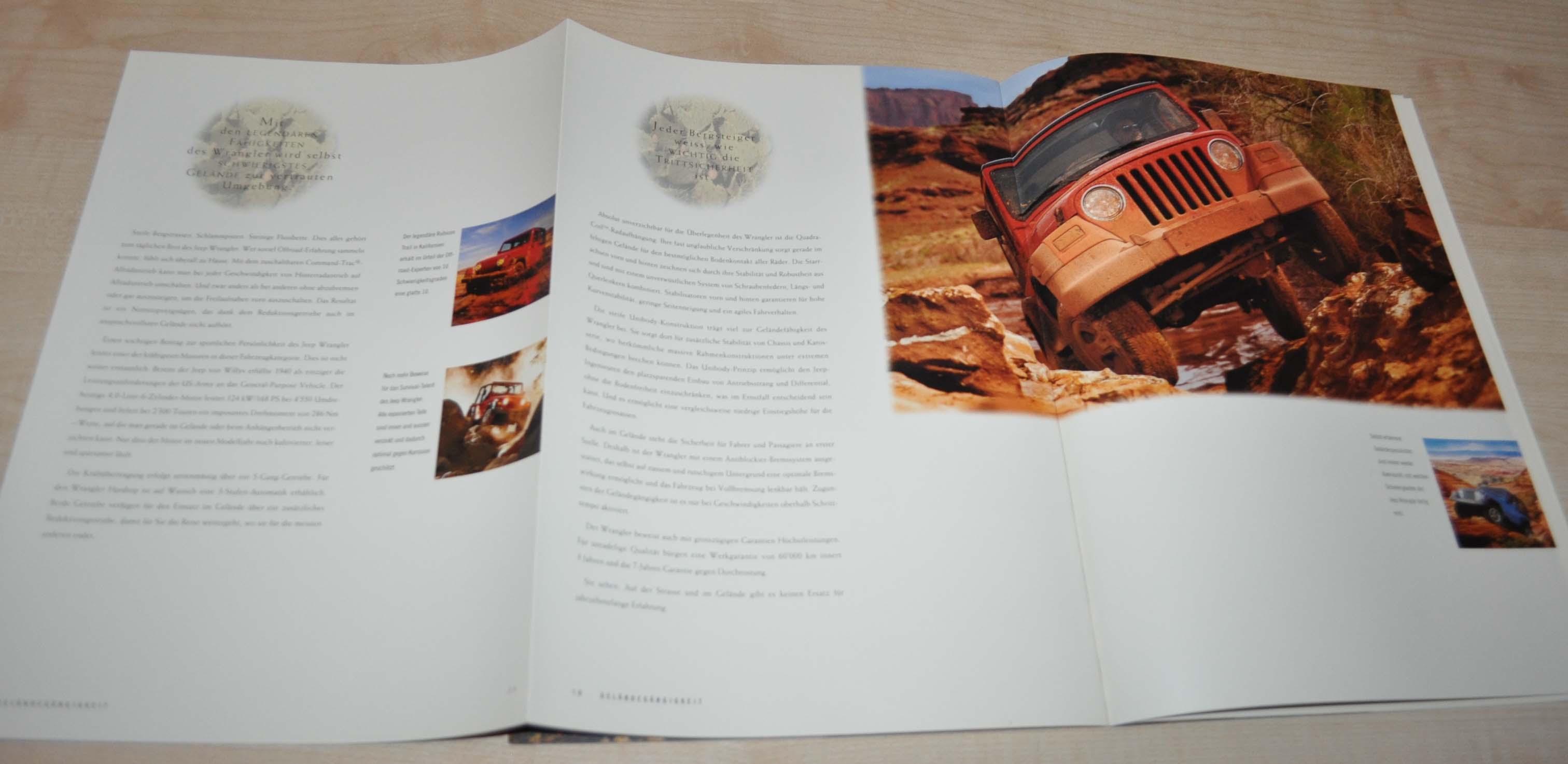 1998 1999 Jeep Wrangler Catalog Sales Dealer Brochure Prospekt DE