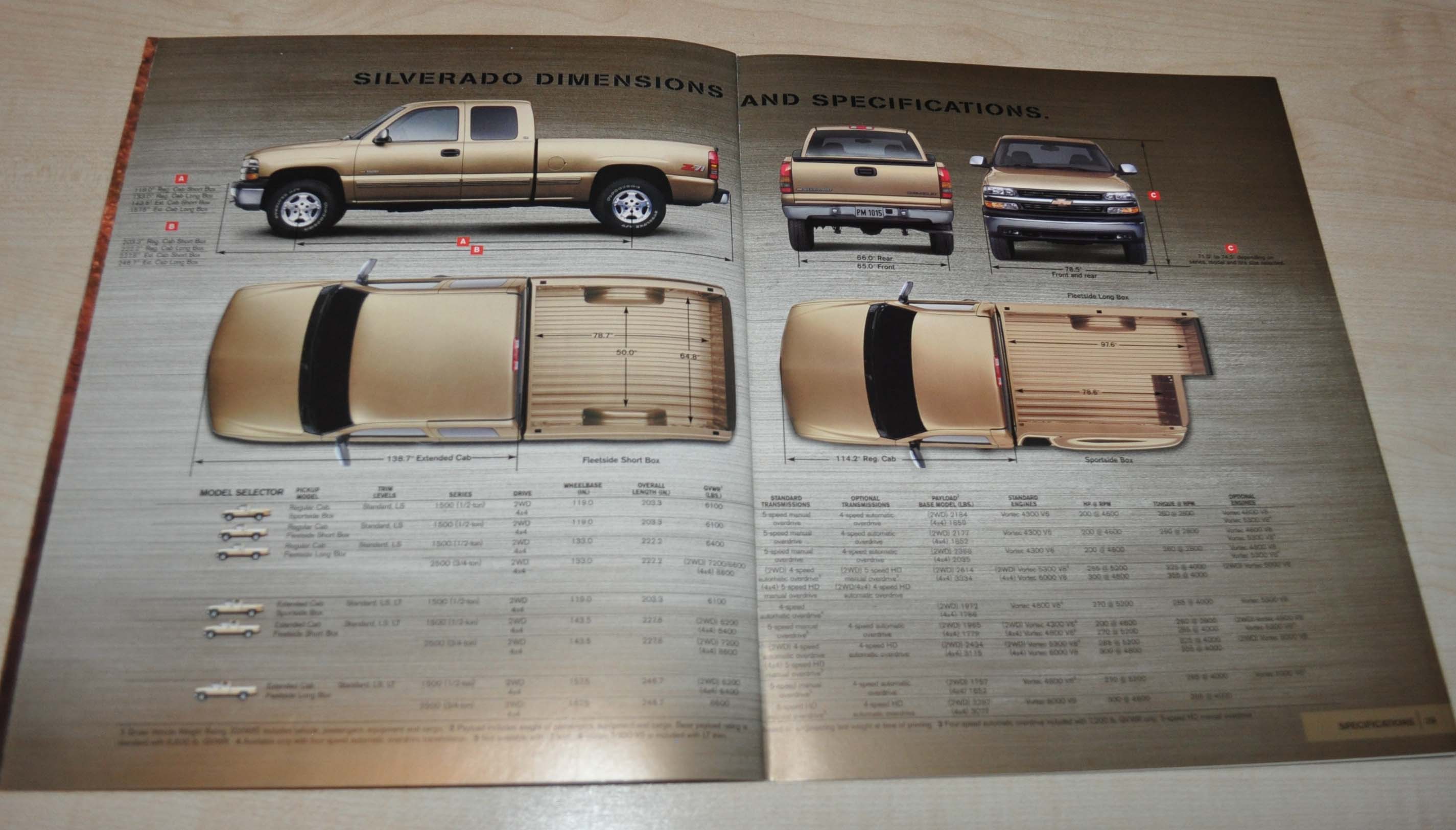 2000 Chevrolet Chevy Silverado Sales Catalog Brochure Prospekt AUTO