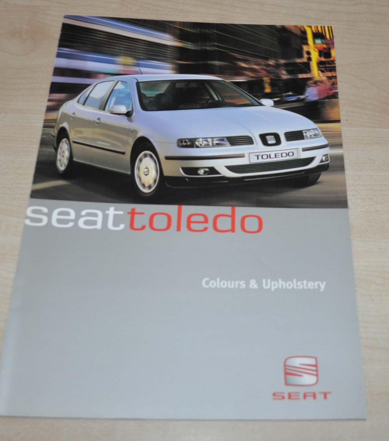 1999 SEAT Toledo Colours & Upholstery Brochure Prospekt Prospectus EN