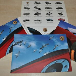 MG MGF Press Kit Folder Accessories Zubehor Collection Brochure Prospekt DE