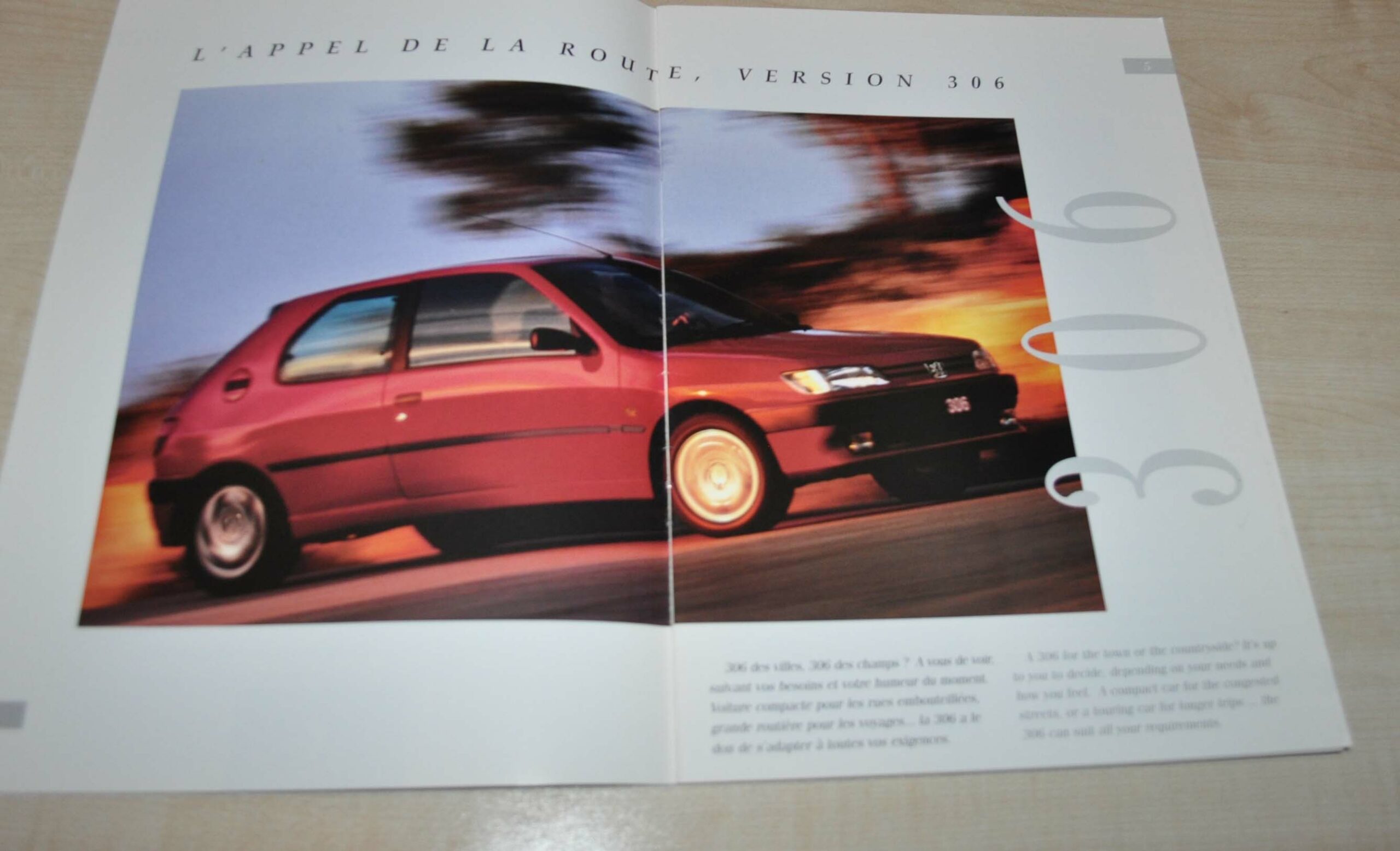 Peugeot 306 Brochure Prospekt Prospectus – AUTO BROCHURE