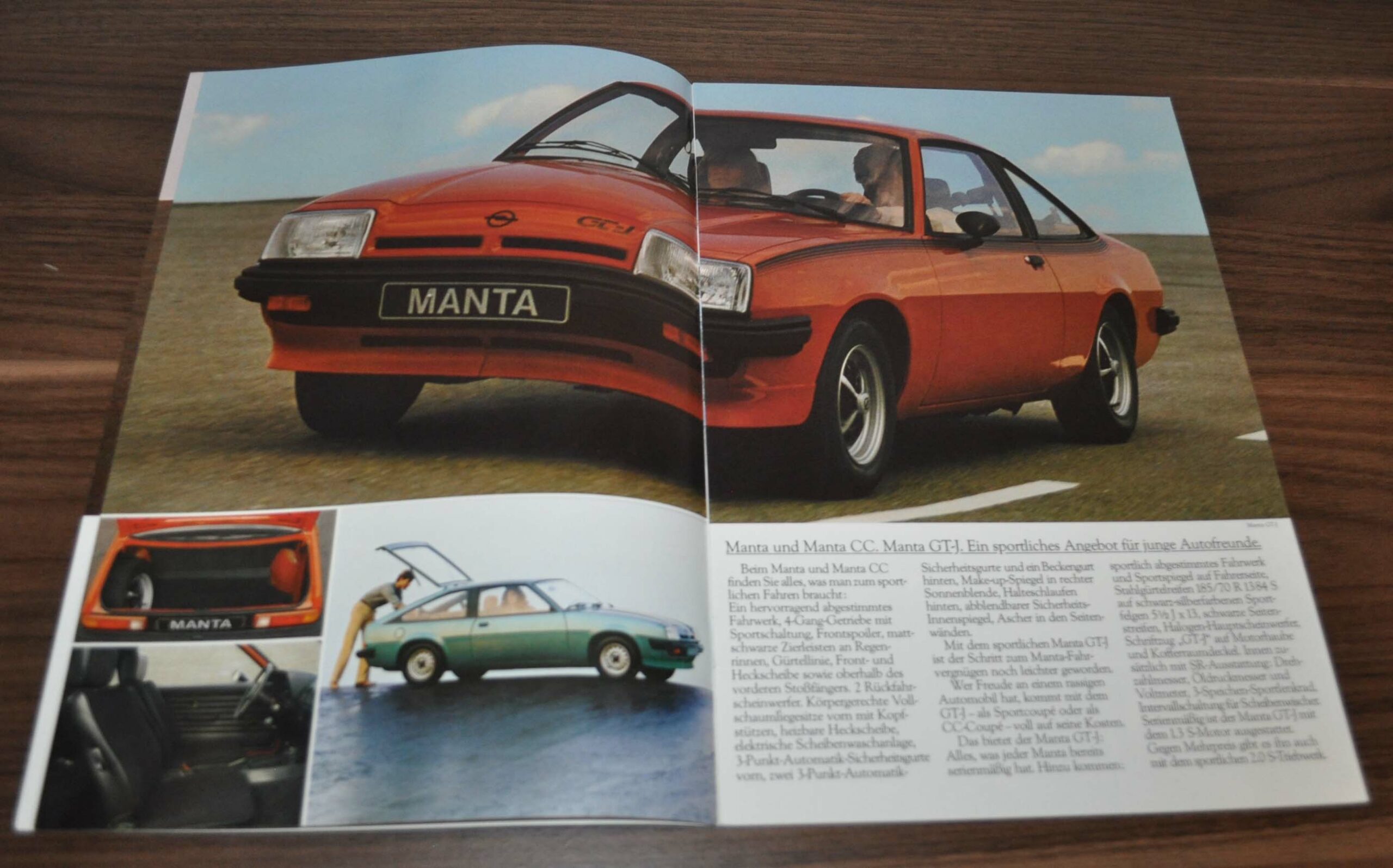 1980 Opel Manta Brochure Prospekt DE – AUTO BROCHURE