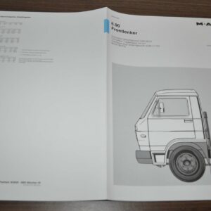 1983 MAN 6.90 Frontlenker Truck Sales Specification Brochure Prospekt DE