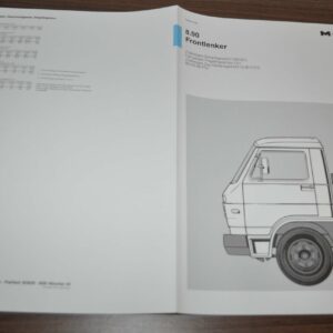 1983 MAN 8.90 Frontlenker Truck Sales Specification Brochure Prospekt DE