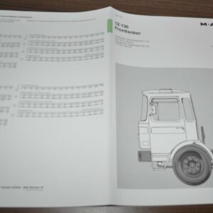 1983 MAN 12.136 Frontlenker Truck Sales Specification Brochure Prospekt DE
