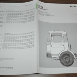 1983 MAN 12.192 Frontlenker Truck Sales Specification Brochure Prospekt DE