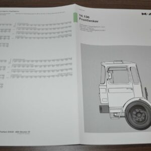 1983 MAN 14.136 Frontlenker Truck Sales Specification Brochure Prospekt DE