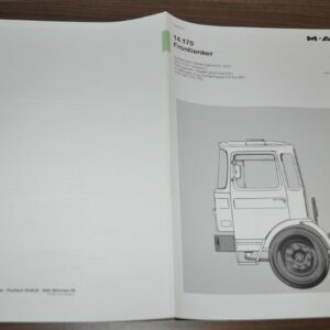 1983 MAN 14.170 Frontlenker Truck Sales Specification Brochure Prospekt DE