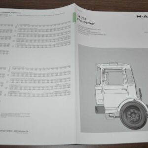 1983 MAN 14.192 Frontlenker Truck Sales Specification Brochure Prospekt DE