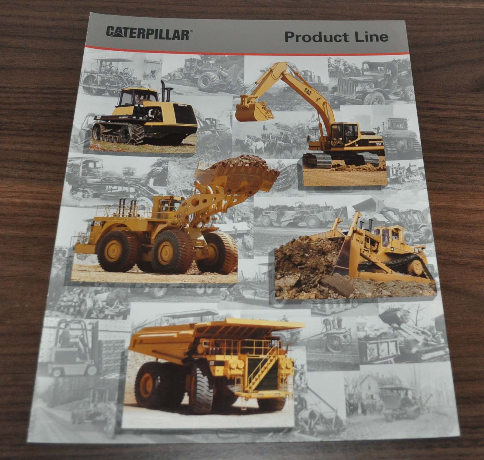 Caterpillar Cat Product Line Model Range Sales Dealer Brochure AUTO