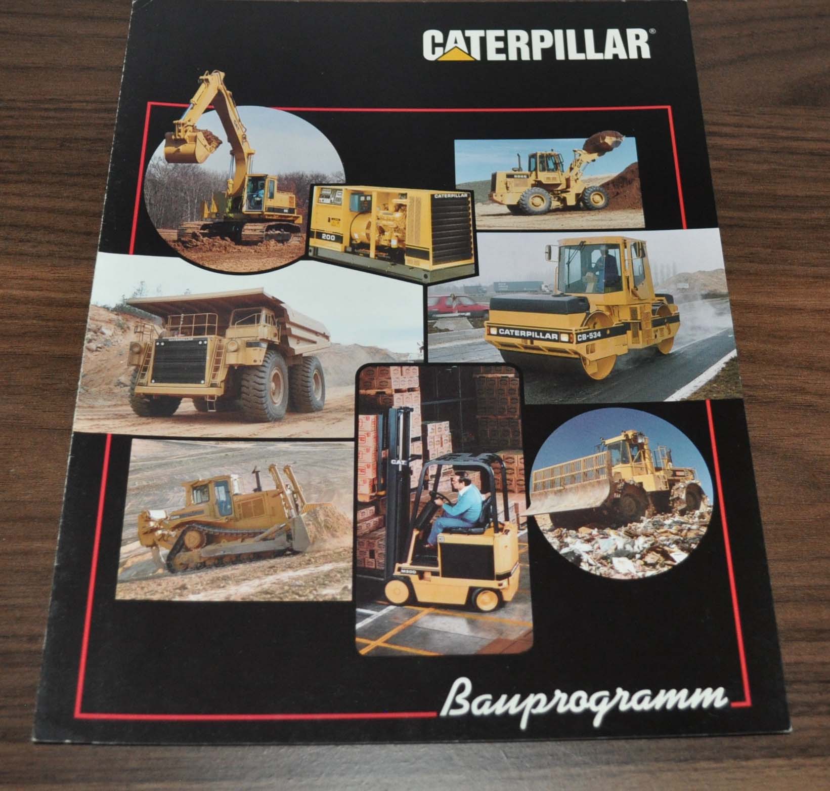 Caterpillar Cat Product Line Bauprogramm Sales Dealer Brochure AUTO
