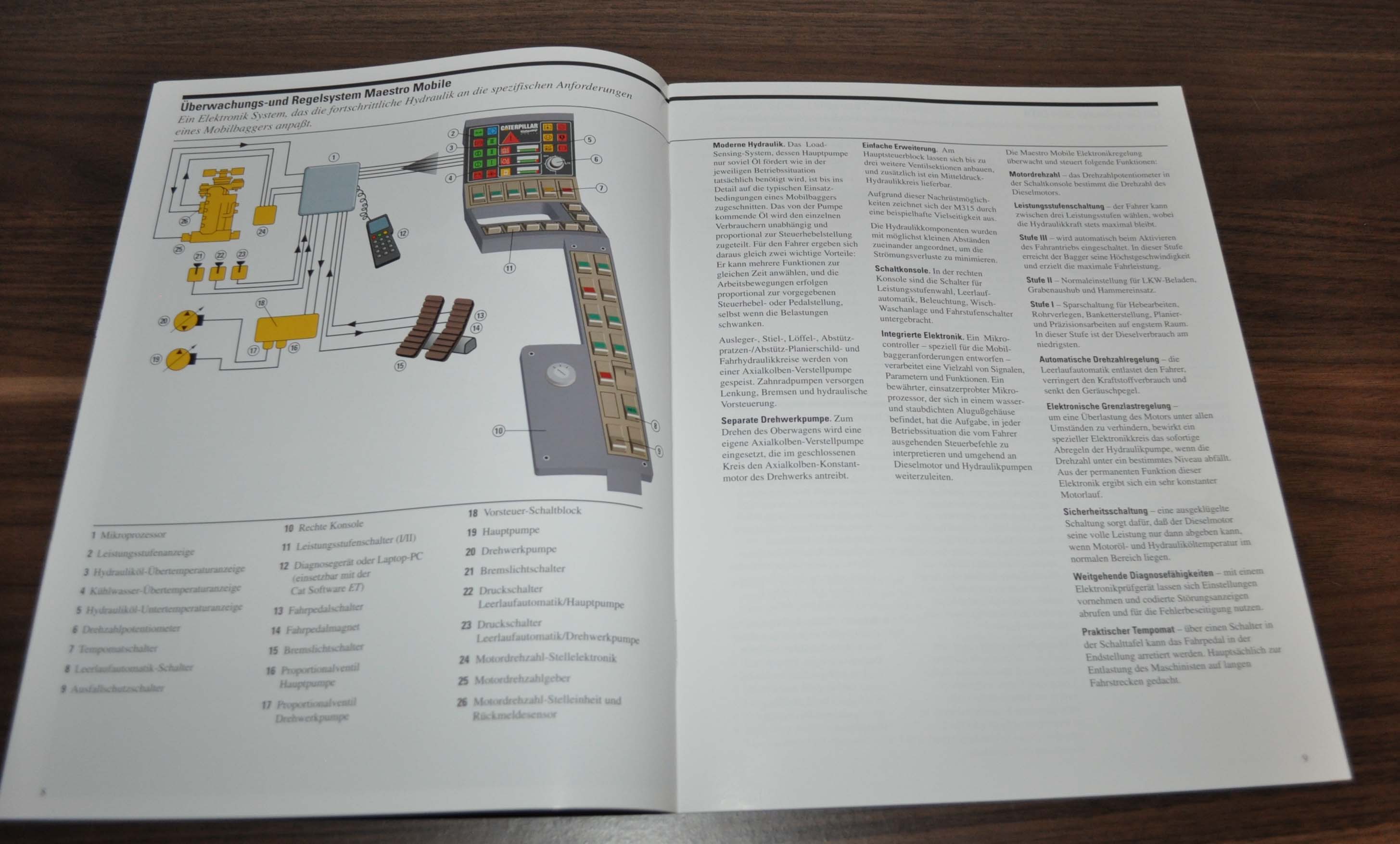 Caterpillar M315 Mobilbagger Excavator Cat Specification Brochure 